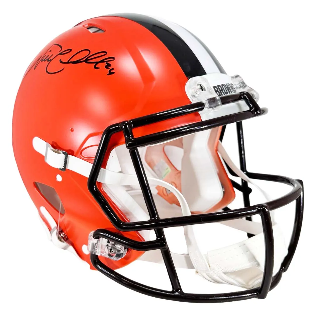 Nick Chubb Signed Cleveland Browns Authentic 2020 Speed Full-Size Football Helmet (Beckett)