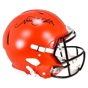 Nick Chubb Signed Cleveland Browns Authentic 2020 Speed Full-Size Football Helmet (Beckett)