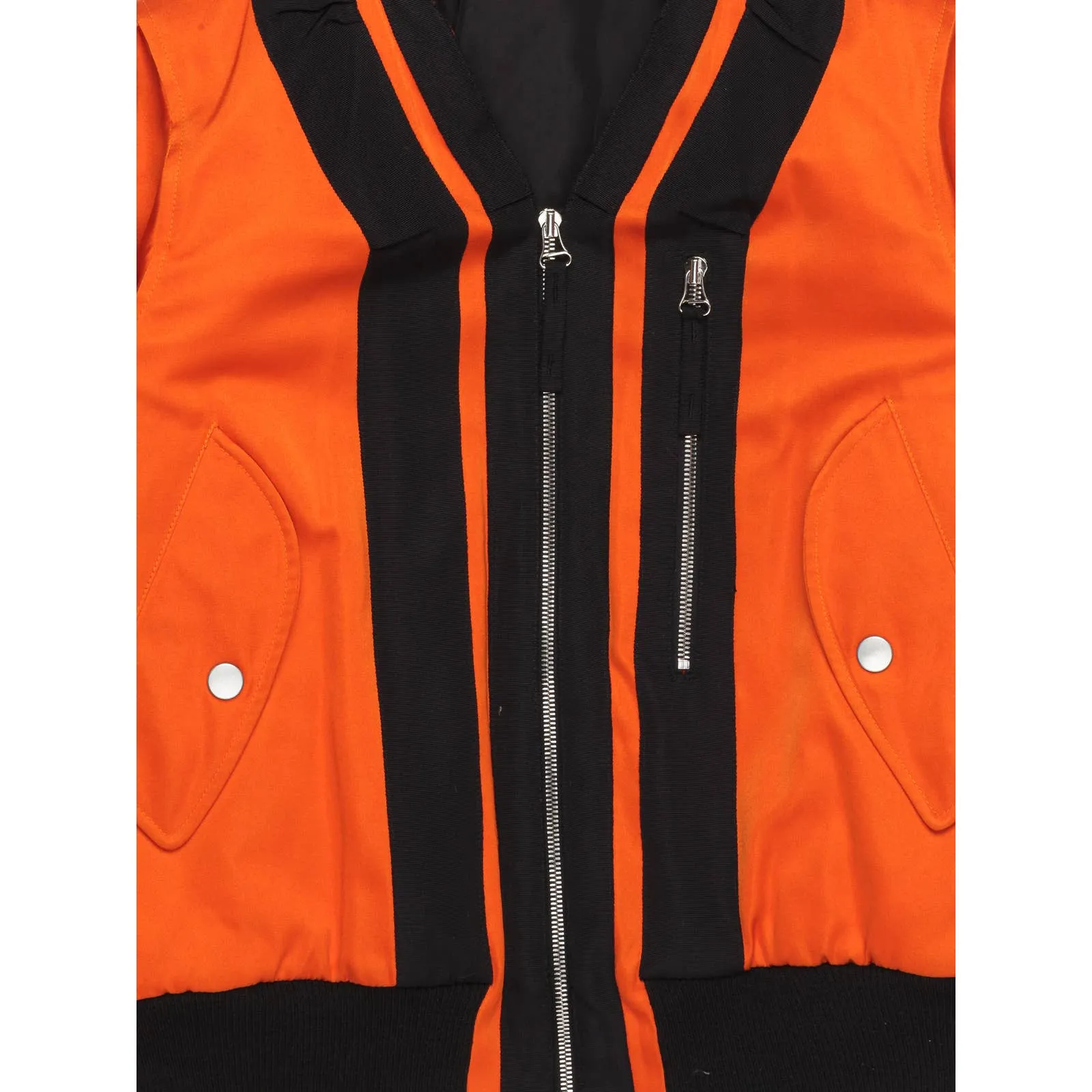 Orange Backzip Bomber