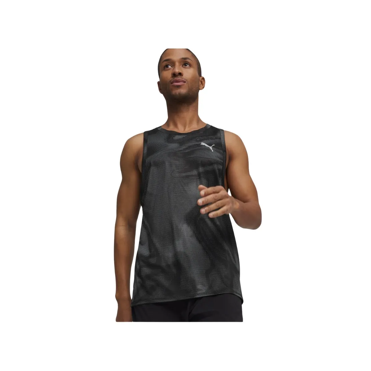 Puma Favorite AOP Sleeveless T-Shirt Black Grey SS24