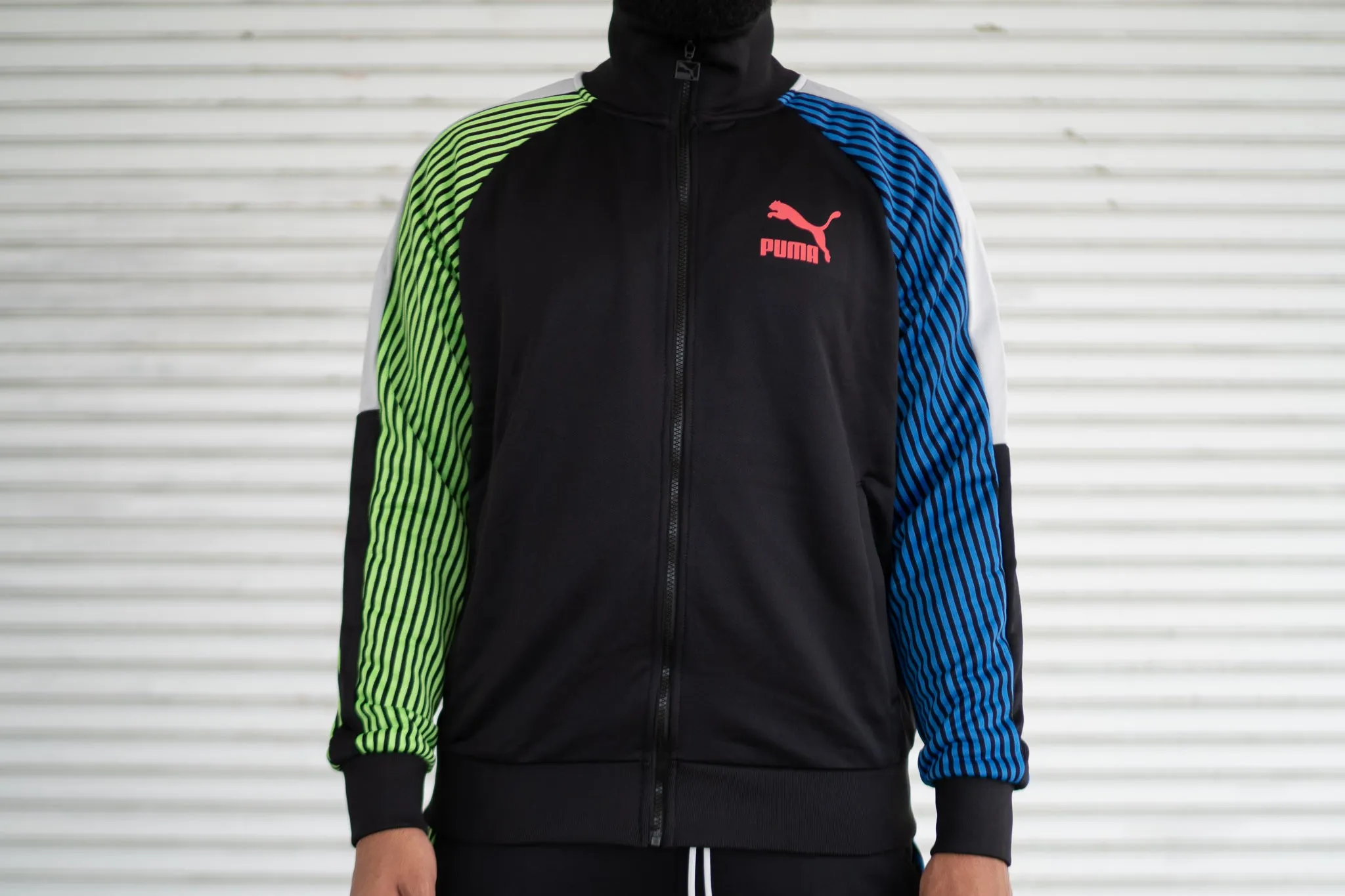 PUMA T7 Track Jacket (Black/Multi)