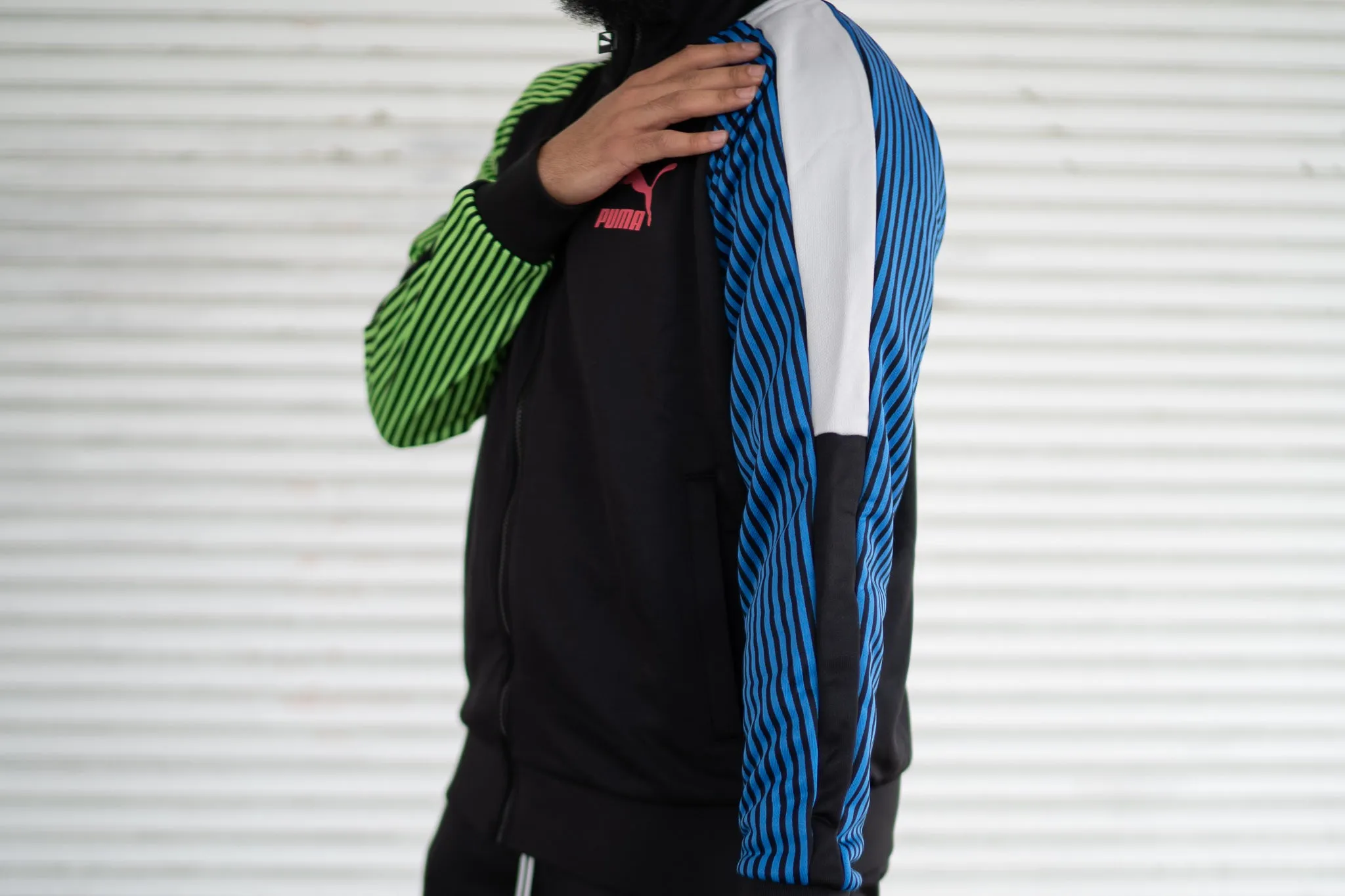 PUMA T7 Track Jacket (Black/Multi)