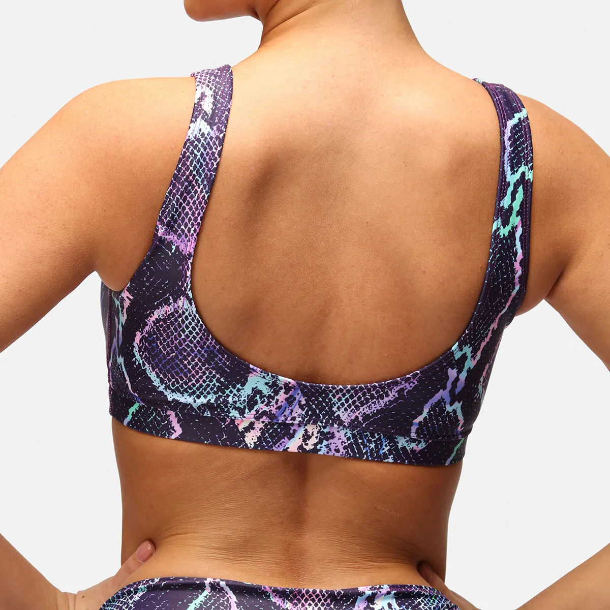 Purple Viper Cropped Tikini Top