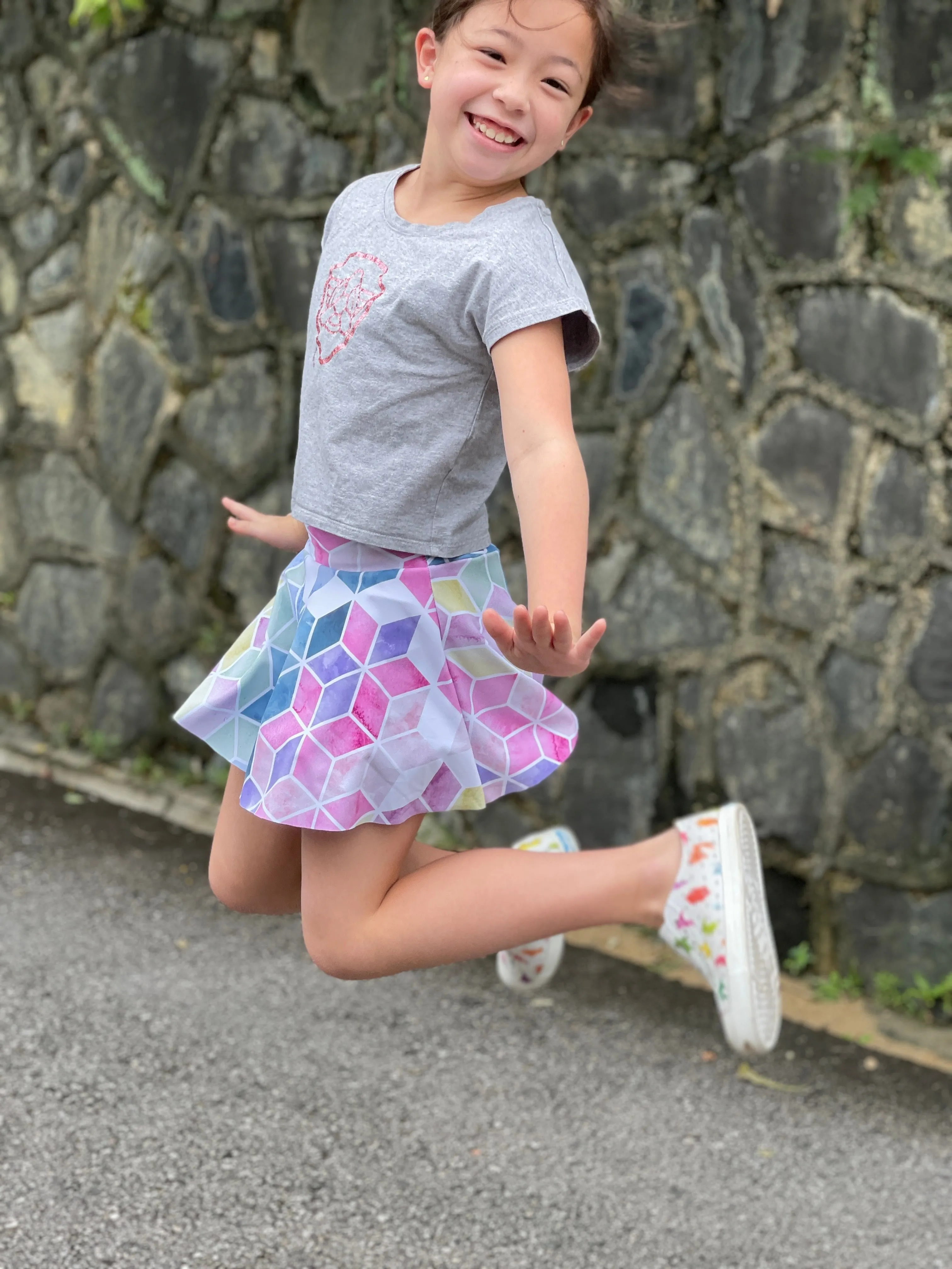 Rally Skirt Youth PDF Sewing Pattern 2-16