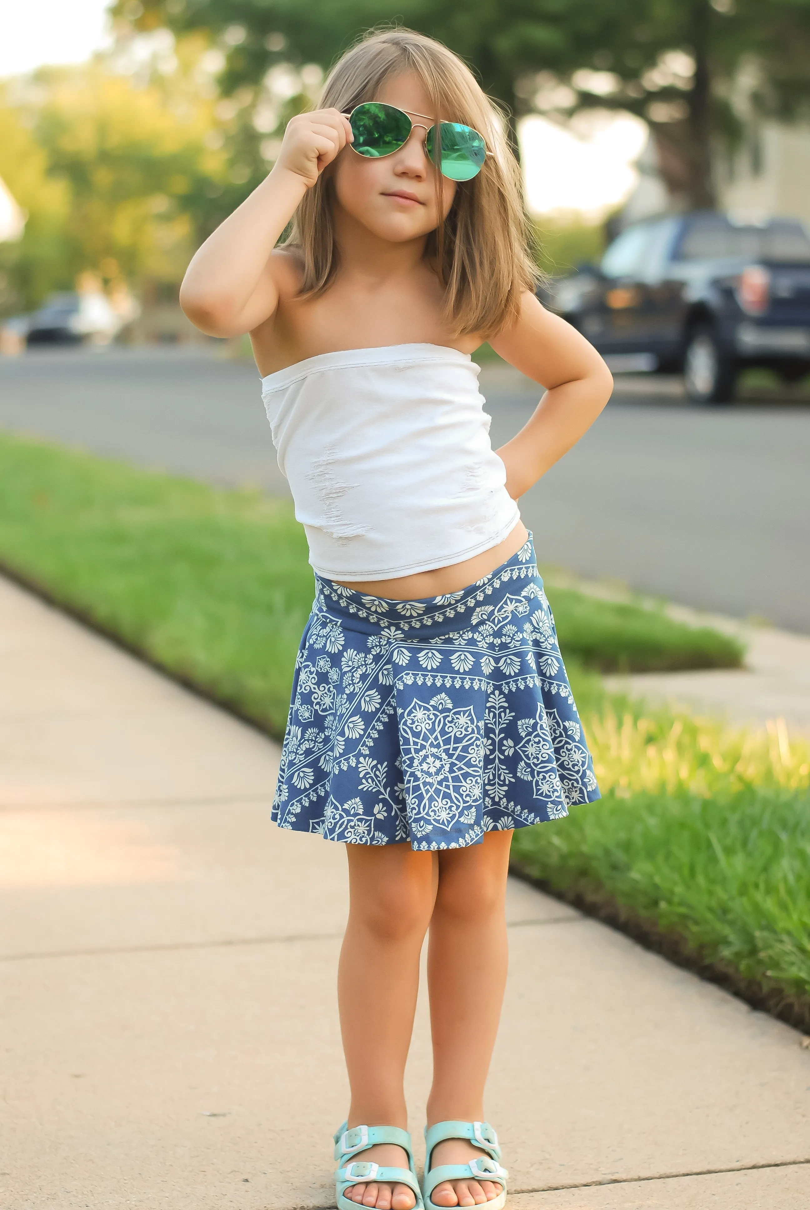 Rally Skirt Youth PDF Sewing Pattern 2-16