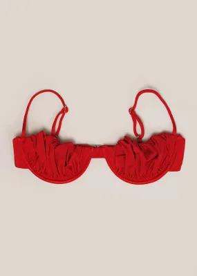 Red Sakina Bikini Top