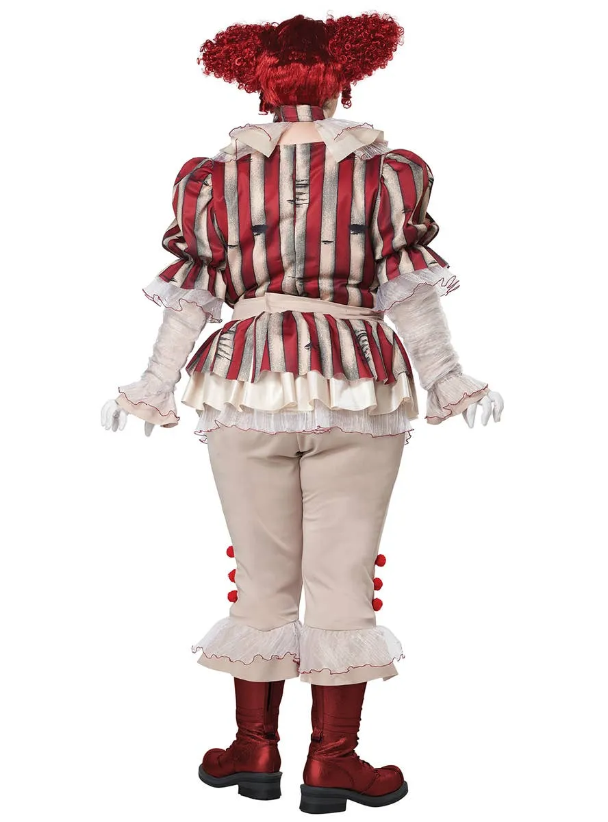 Sadistic Clown Womens Plus Size Halloween Costume