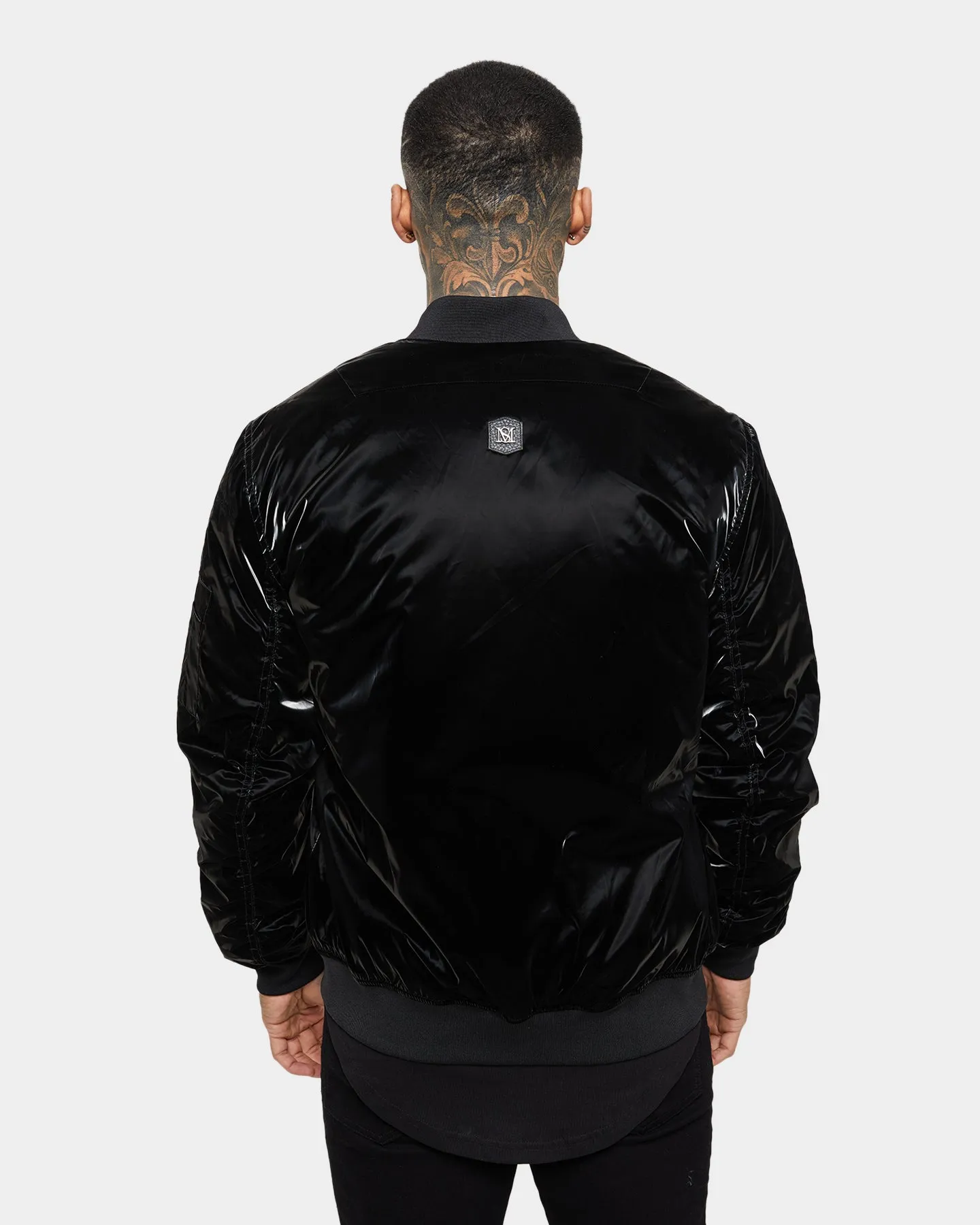 Saint Morta Gloss Bomber Jacket Black