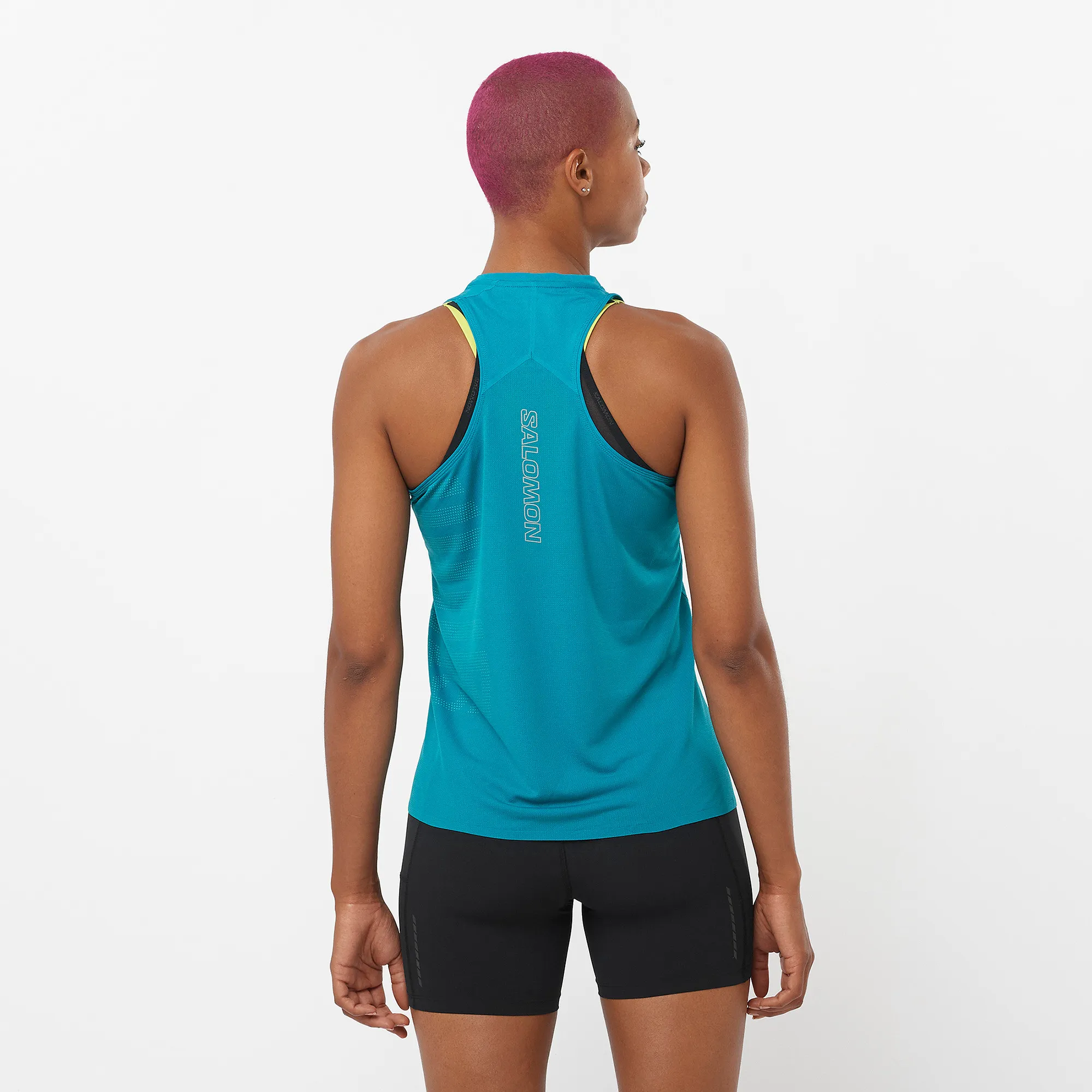 Salomon Women&#x27;s Sense Aero Graphic Tank Top Tahitian Tide | Buy Salomon Women&#x27;s Sense Aero Graphic Tank Top Tahitian Tide here | Outnorth