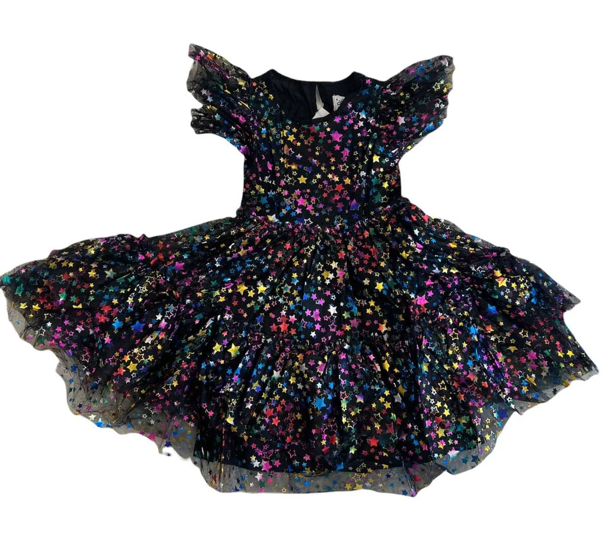 Shining Rainbow Star Tulle Dress