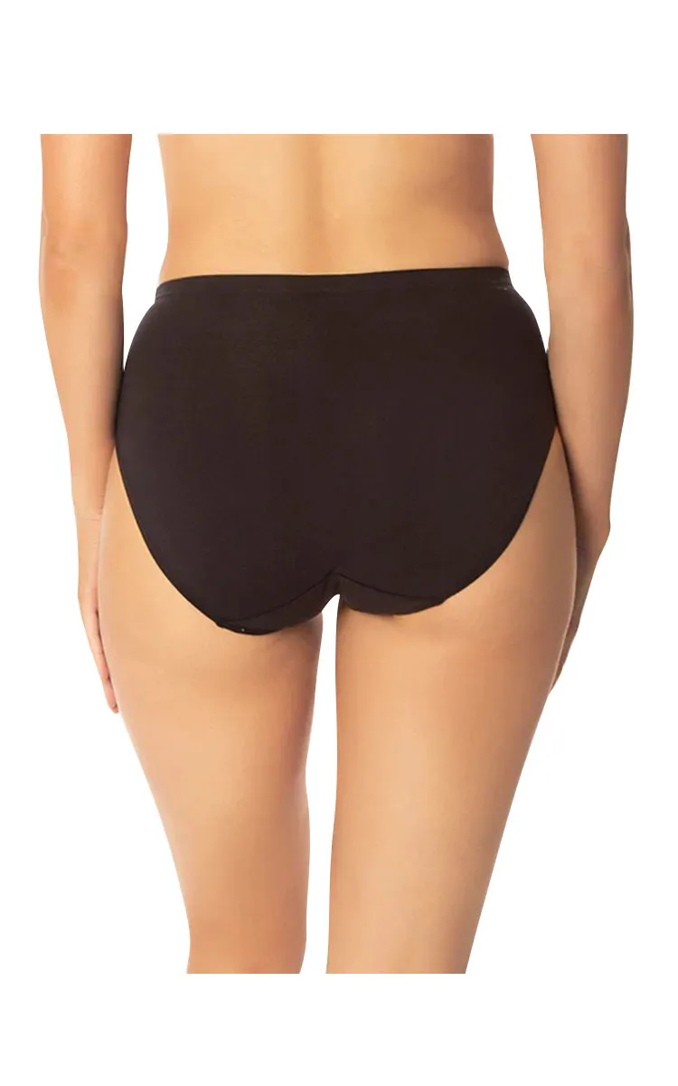 Sloggi 100% Cotton Underwear Hikini Brief in Black - TWO PACK