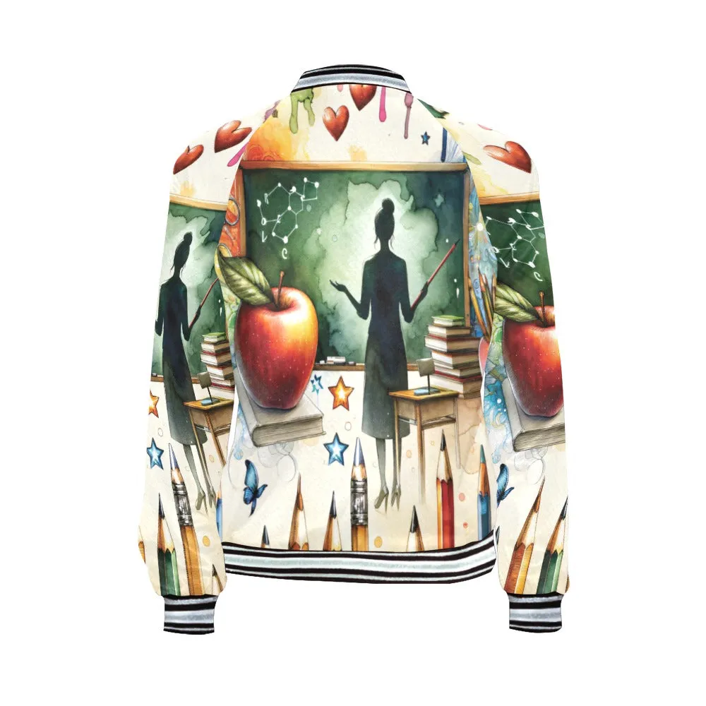 Teacher awd1161 Bomber Jacket for Women