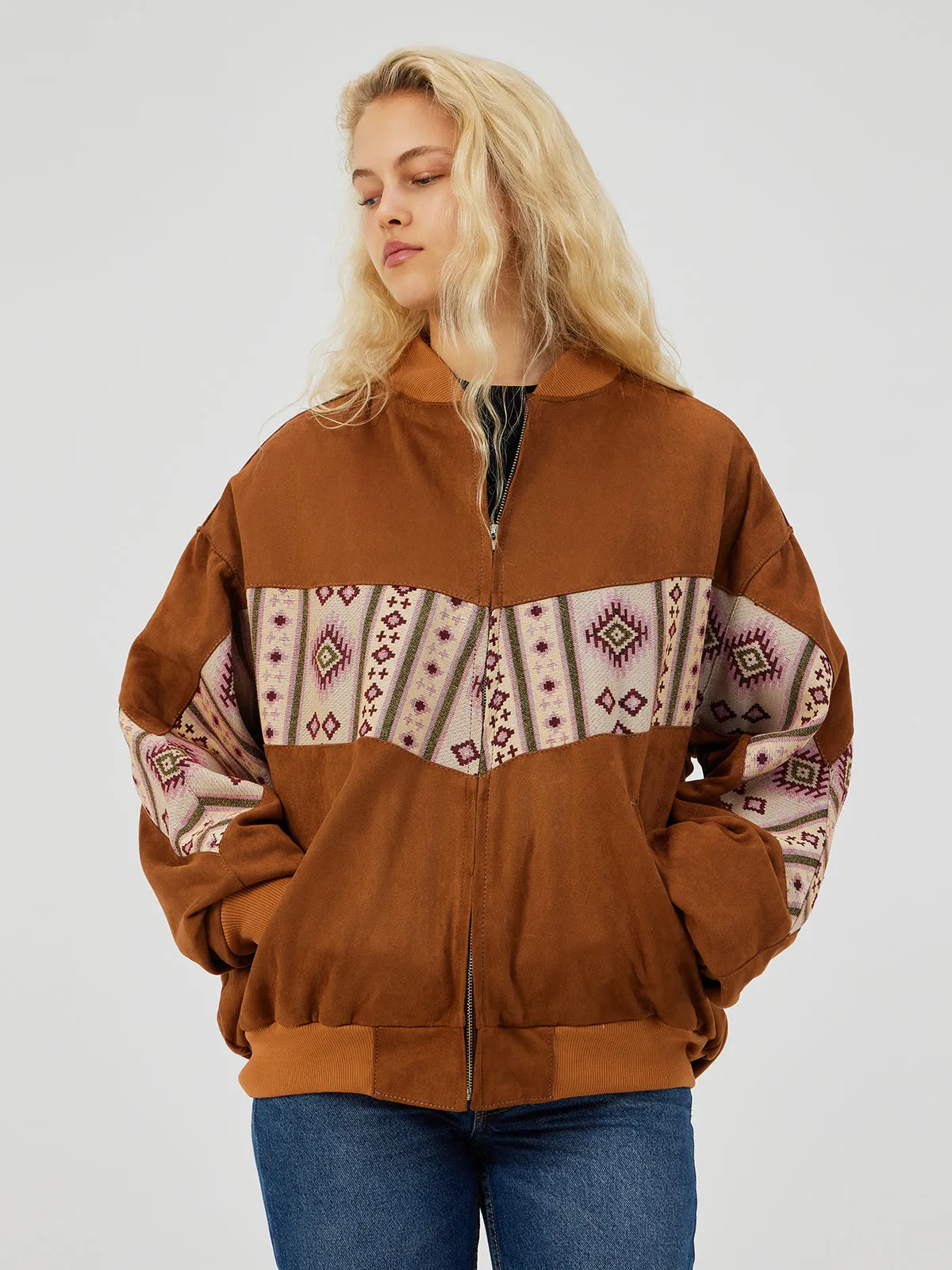 TERRA COTTA UNISEX BOMBER JACKET XL