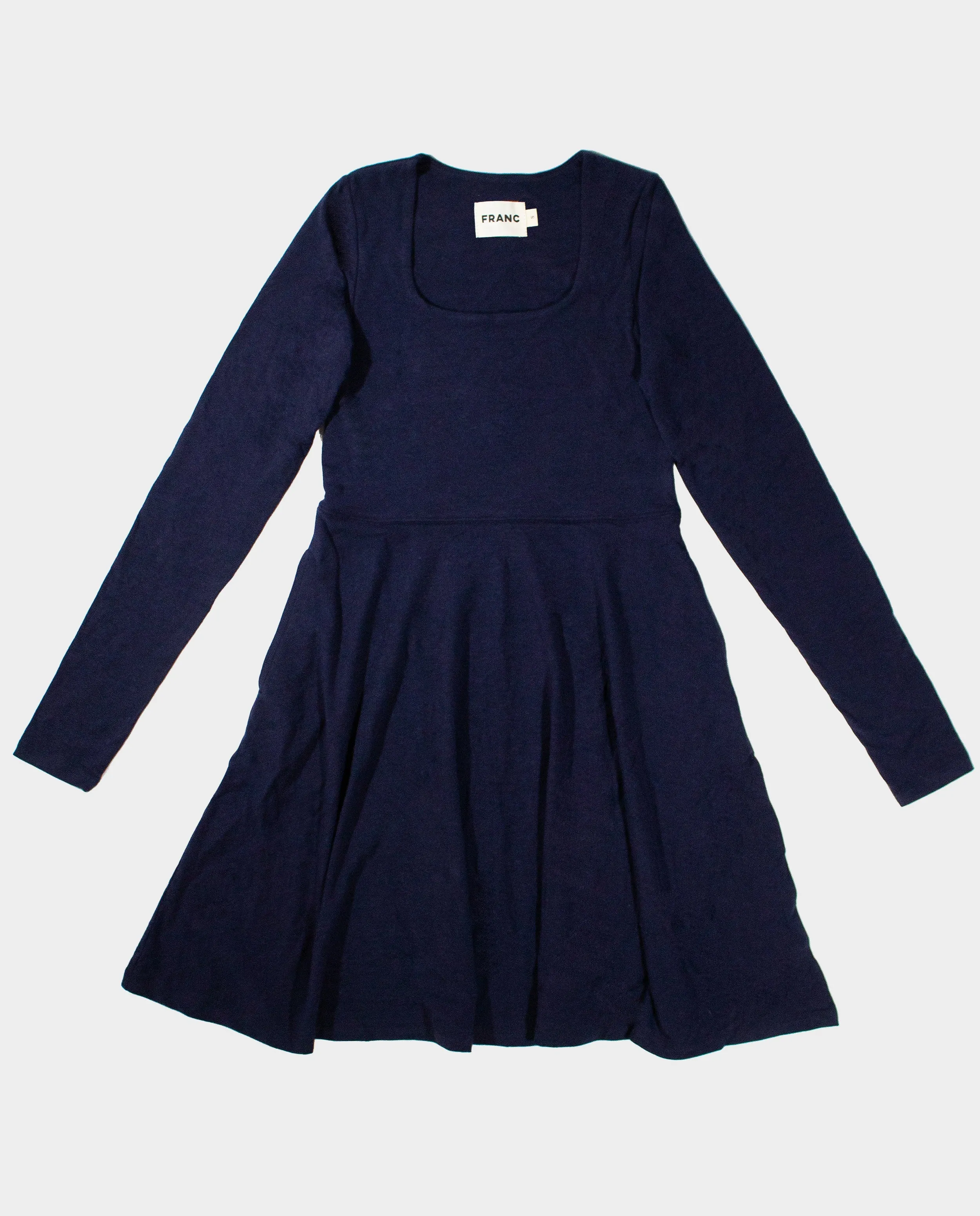 The Long Sleeve Squareneck Dress