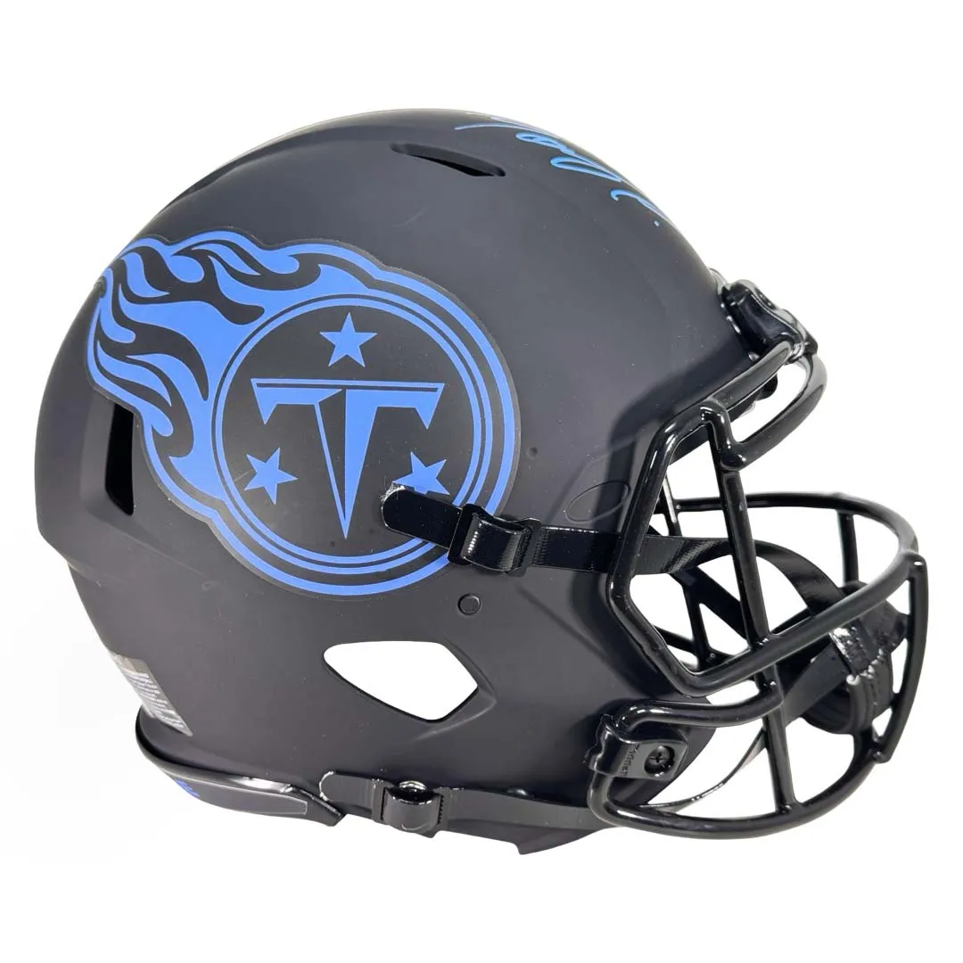 Tony Pollard Signed Tennessee Titans Authentic Eclipse Speed Full-Size Football Helmet (Beckett)