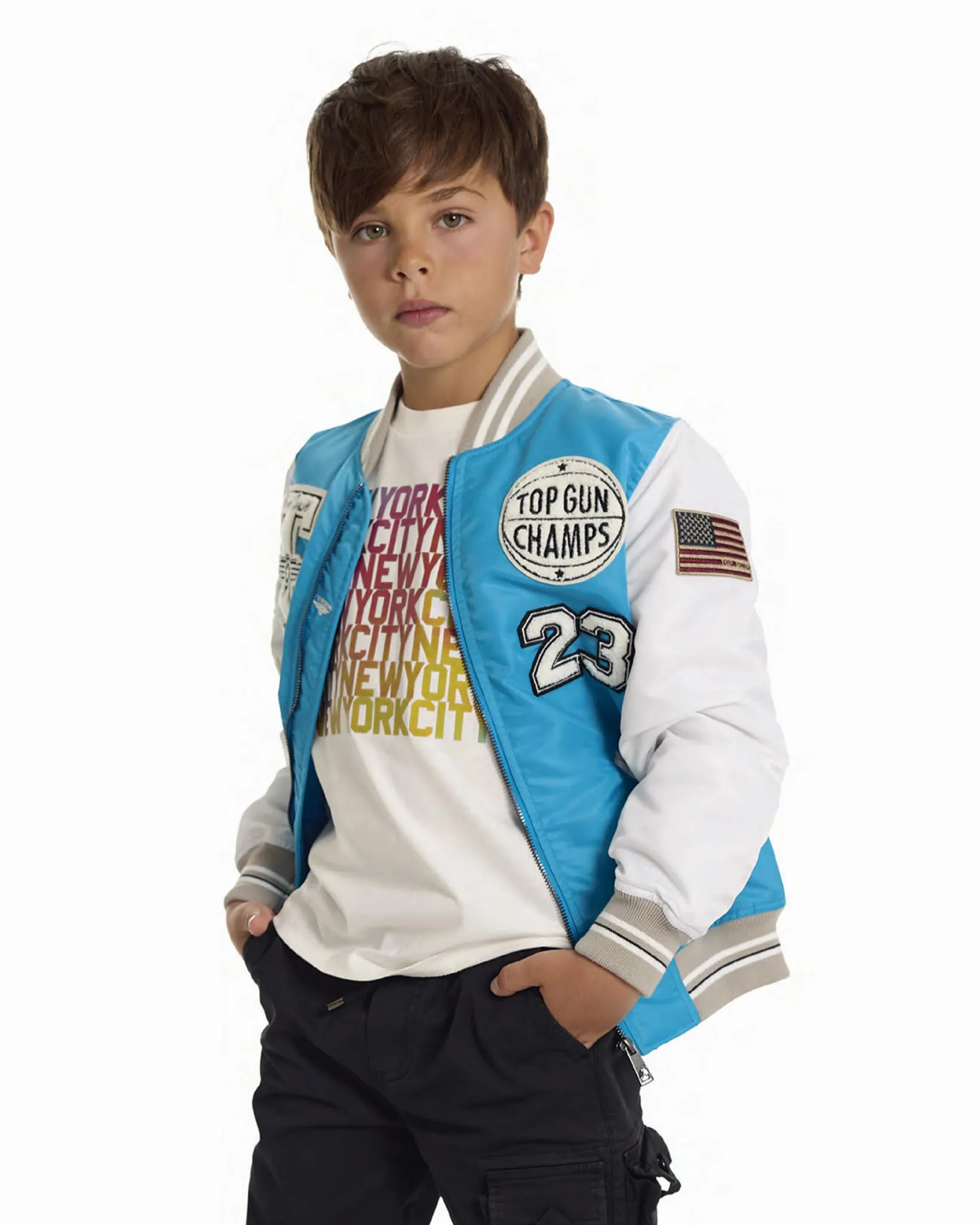 TOP GUN® KIDS' "FLYING LEGEND" LIGHTWEIGHT NYLON JACKET