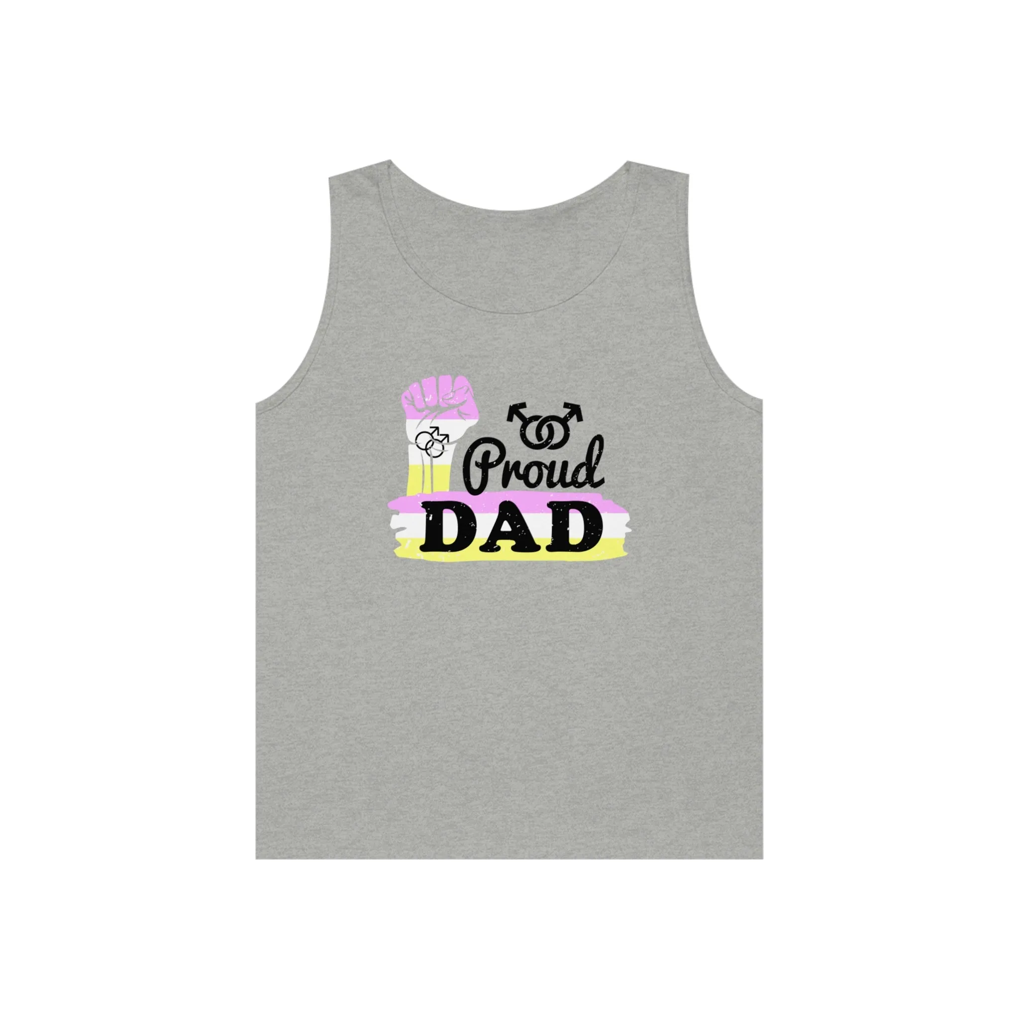 Twink Pride Flag Heavy Cotton Tank Top Unisex Size - Proud Dad