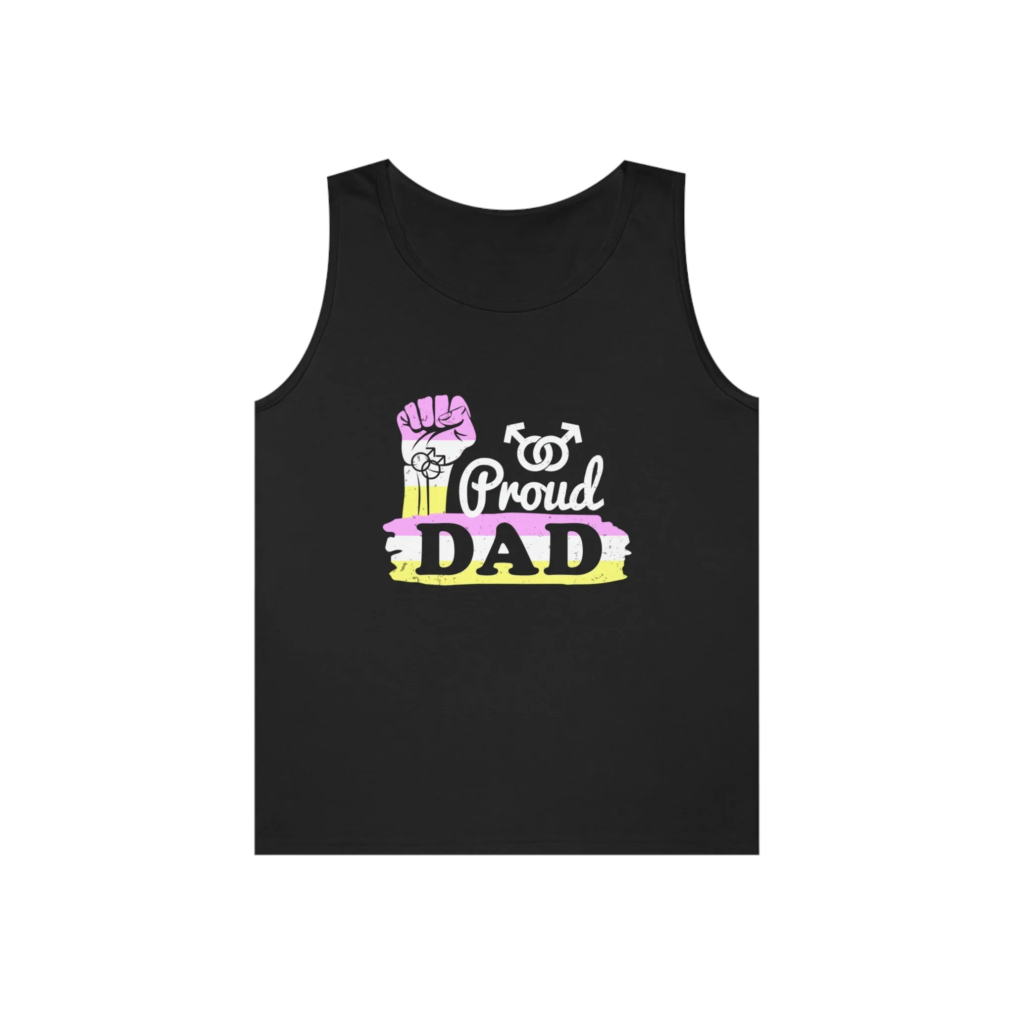 Twink Pride Flag Heavy Cotton Tank Top Unisex Size - Proud Dad