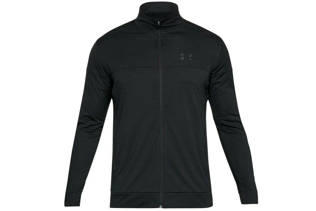 Under Armour Mens Sportstyle Pique Track Jacket Black