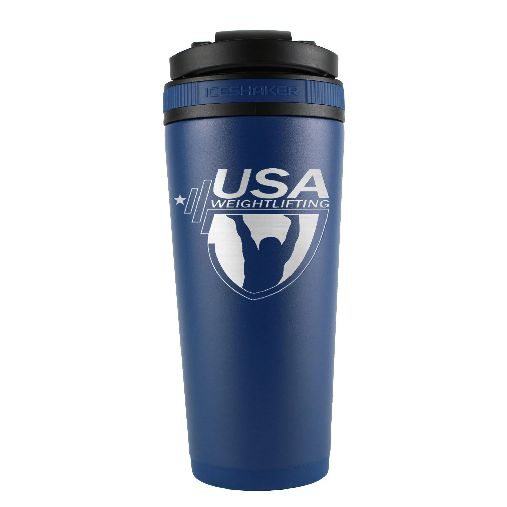 USA Weightlifting Custom 26oz Ice Shaker - Navy