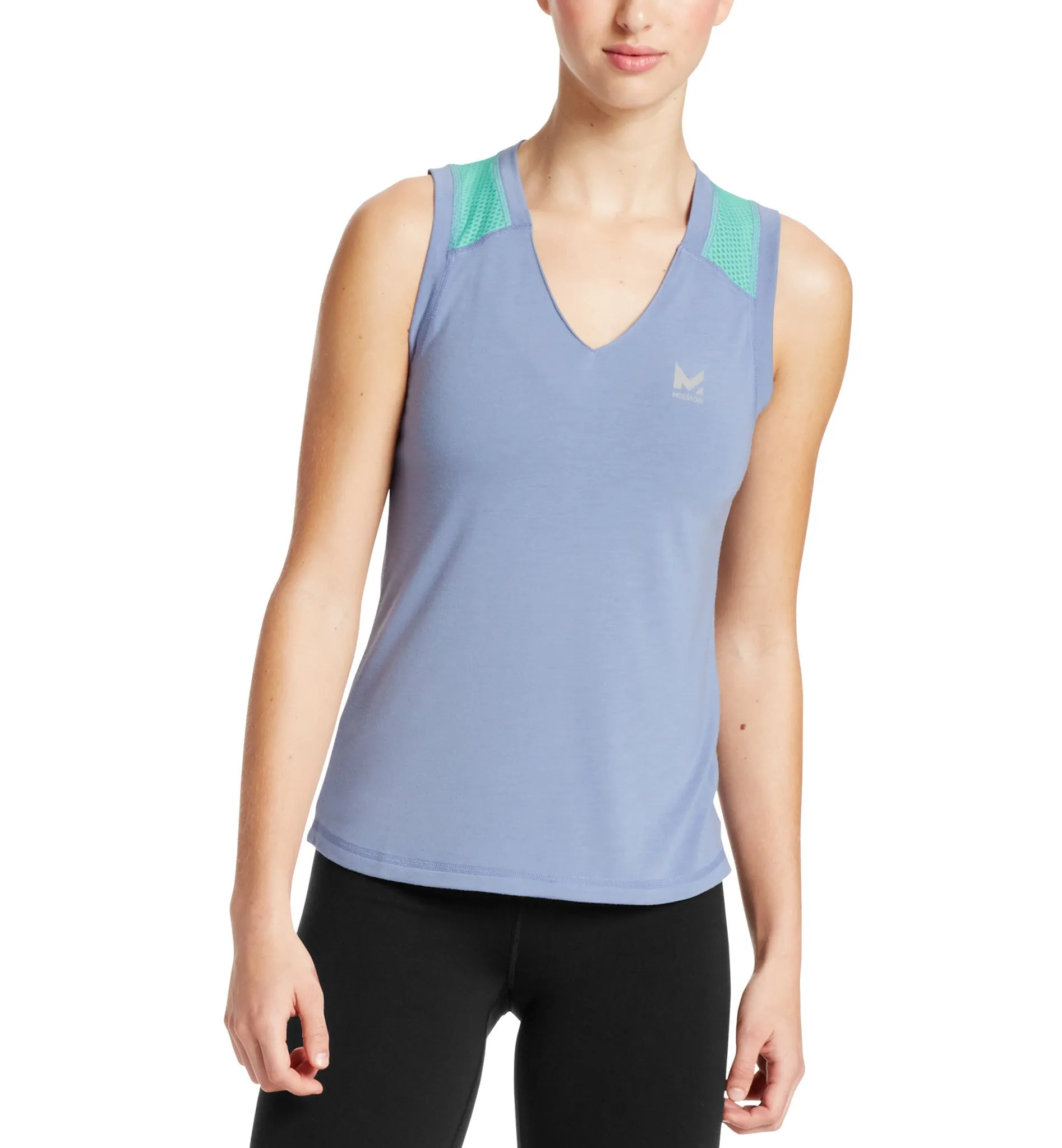 VaporActive Conductor Tank Top | English Manor / Pool Blue