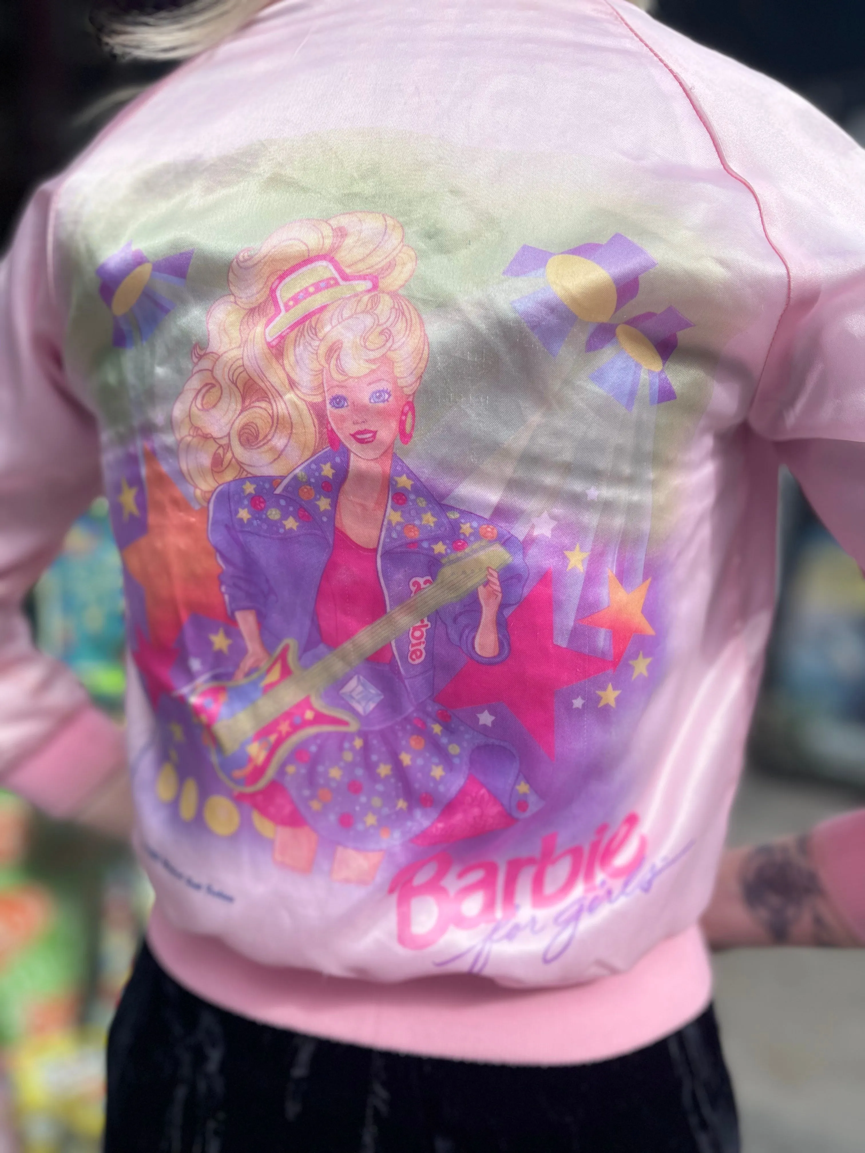 Vintage 1992 Barbie Bomber Jacket XXS