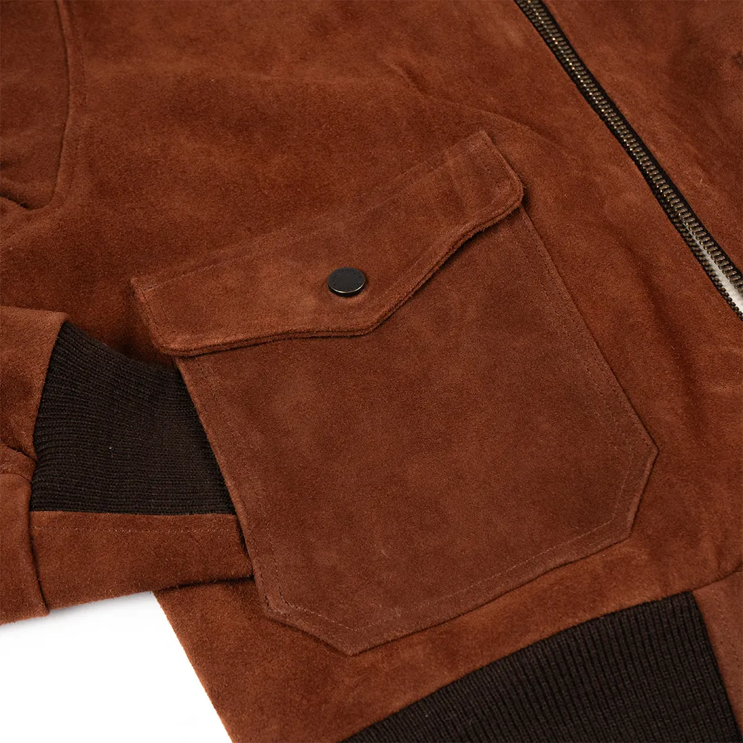 VOYAGEURS NORDIC BOMBER JACKET - MAPLE BROWN