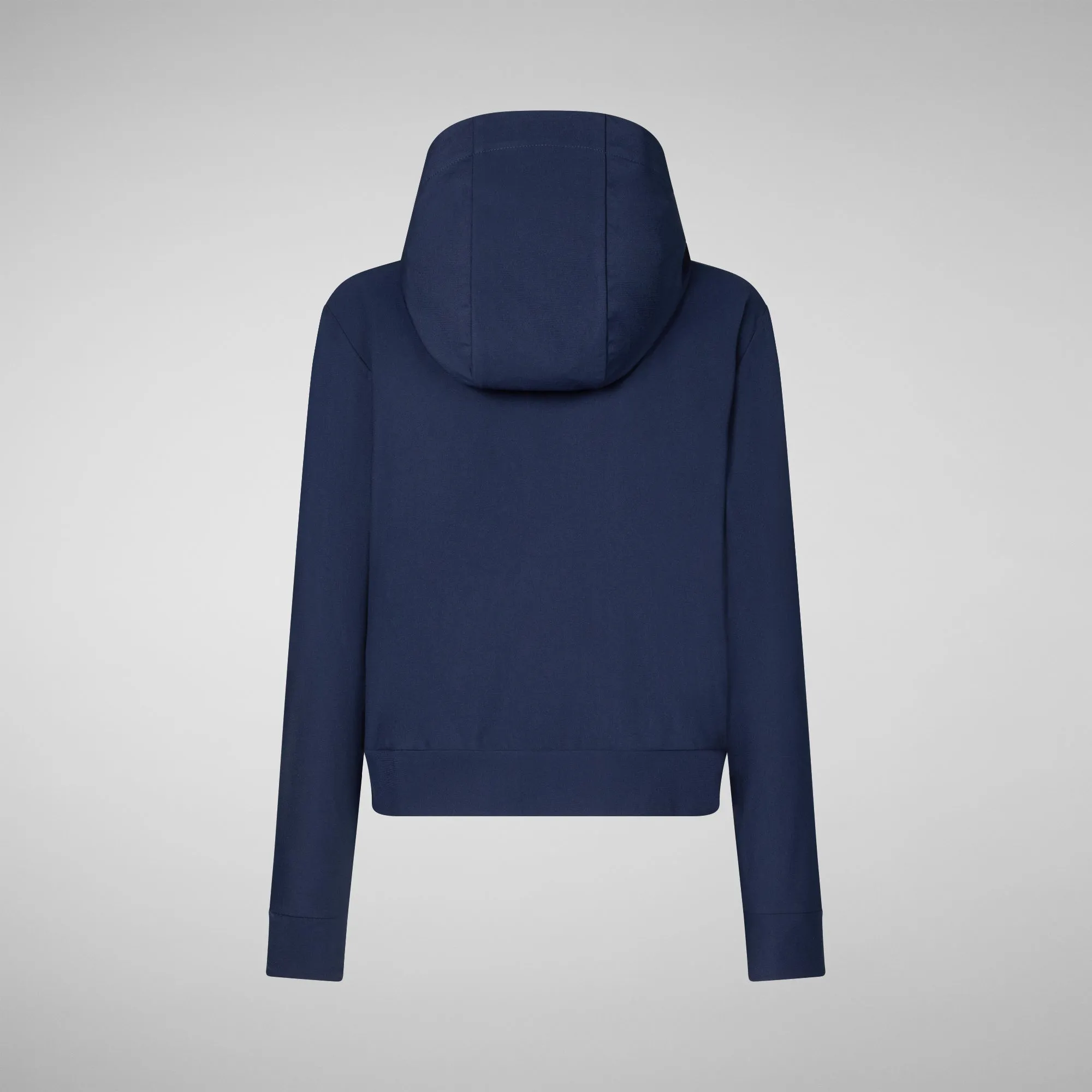 Women's hooded sweatshirt Pear in navy blue