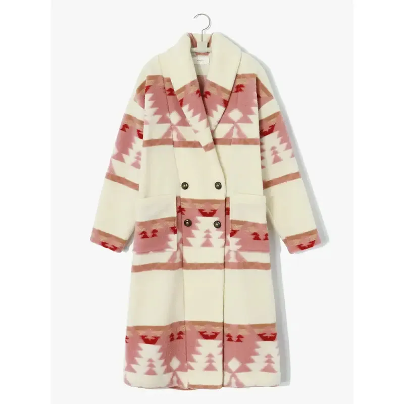 Yellowstone S05 Beth Dutton Pink Printed Coat